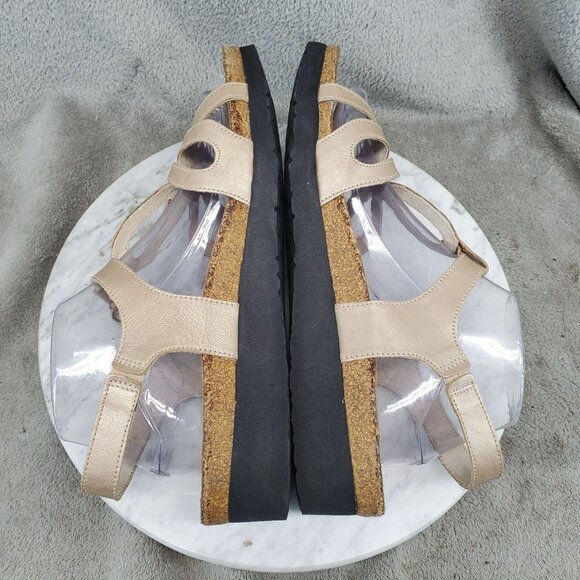 Naot Shoes Womens Size 11 Tan Leather Rachel Adjustable Strap Sandals - Picture 7 of 10